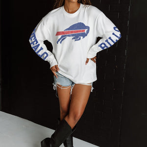 BUFFALO BILLS GAME PLAN OVERSIZED MIDWEIGHT LONG SLEEVE TEE