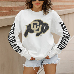 COLORADO BUFFALOES GAME PLAN OVERSIZED LONG SLEEVE TEE