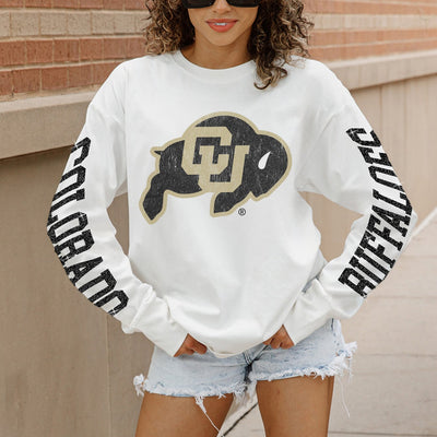 COLORADO BUFFALOES GAME PLAN OVERSIZED LONG SLEEVE TEE