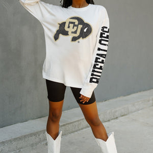 COLORADO BUFFALOES GAME PLAN OVERSIZED LONG SLEEVE TEE