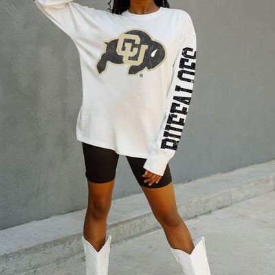 COLORADO BUFFALOES GAME PLAN OVERSIZED LONG SLEEVE TEE