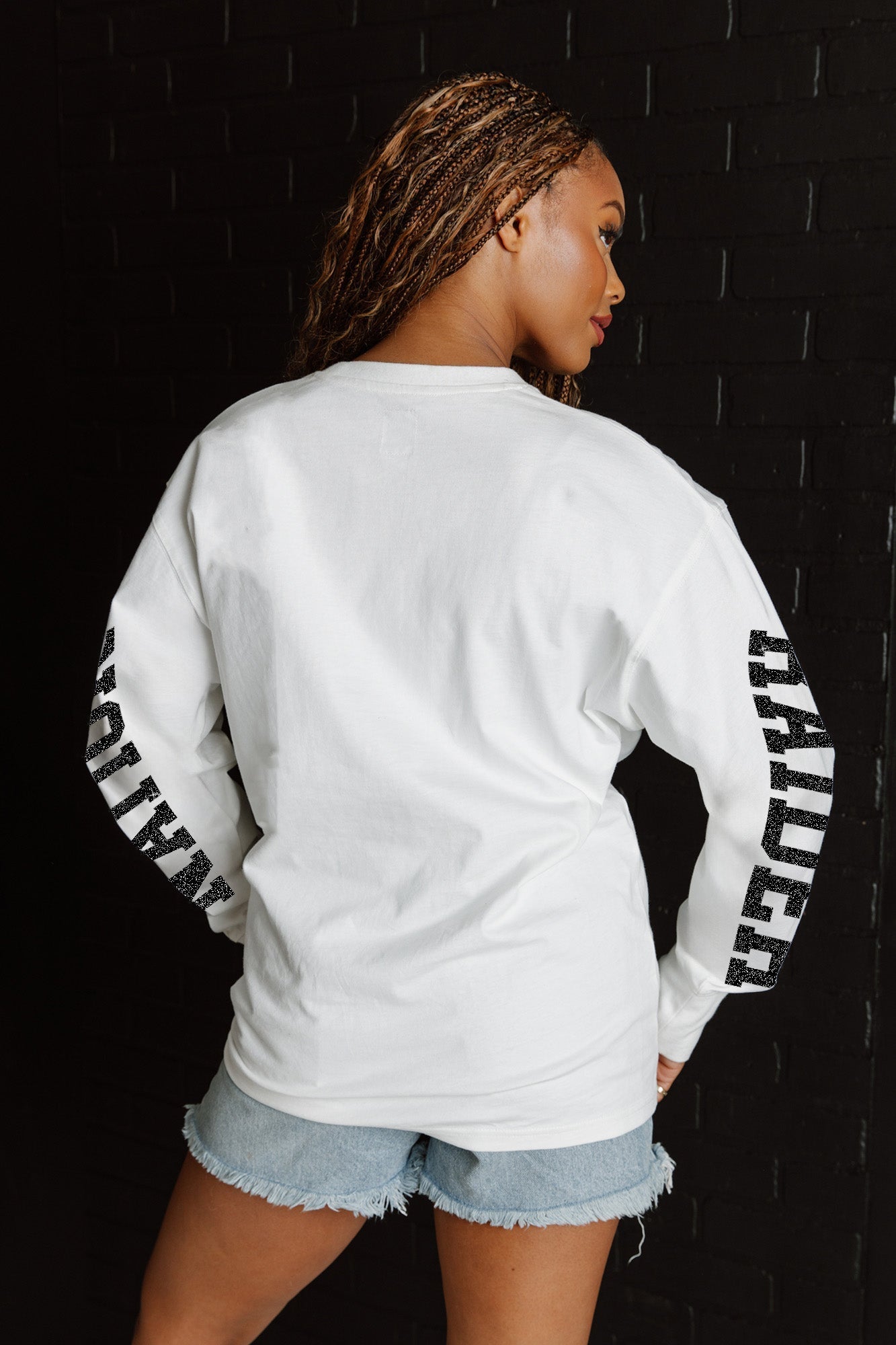 LAS VEGAS RAIDERS GAME PLAN OVERSIZED MIDWEIGHT LONG SLEEVE TEE