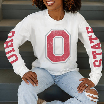 OHIO STATE BUCKEYES GAME PLAN OVERSIZED LONG SLEEVE TEE