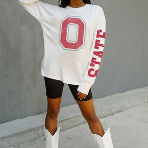 OHIO STATE BUCKEYES GAME PLAN OVERSIZED LONG SLEEVE TEE
