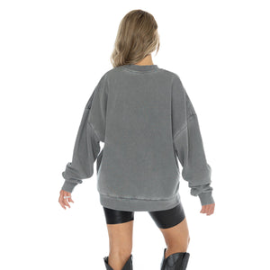 PHILADELPHIA EAGLES IN THE WILD VINTAGE WASH OVERSIZED CREWNECK FLEECE