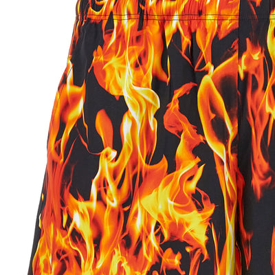 Vetements Black & Orange Fire Bermuda Shorts