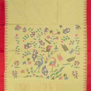 Green Handwoven Uppada Cotton Saree