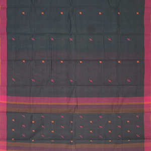 Grey Handwoven Uppada Cotton Saree