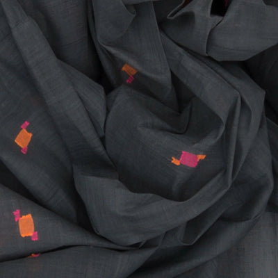 Grey Handwoven Uppada Cotton Saree