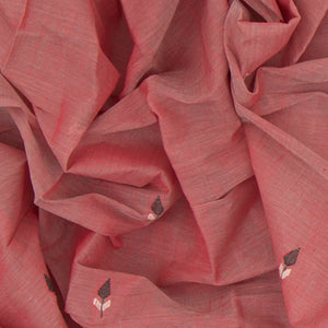 Rust Handwoven Uppada Cotton Saree