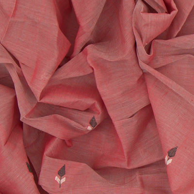 Rust Handwoven Uppada Cotton Saree