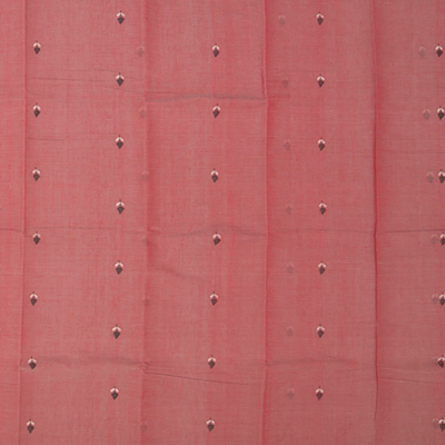 Rust Handwoven Uppada Cotton Saree