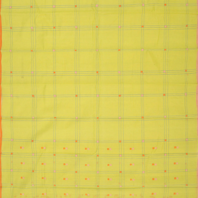 Green Handwoven Uppada Cotton Saree