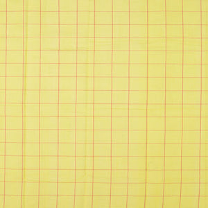 Lemon Green Handwoven Uppada Cotton Saree With Checks