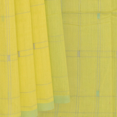 Green Handwoven Uppada Cotton Saree