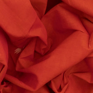 Red Handloom Uppada Cotton Saree With Maroon Border-Red