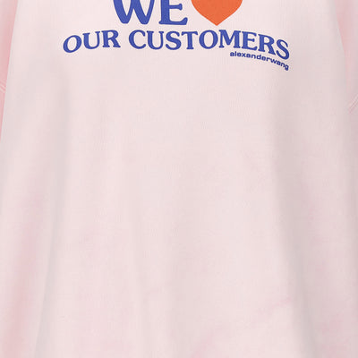 Alexander Wang We Love Our Customers Sweatshirt