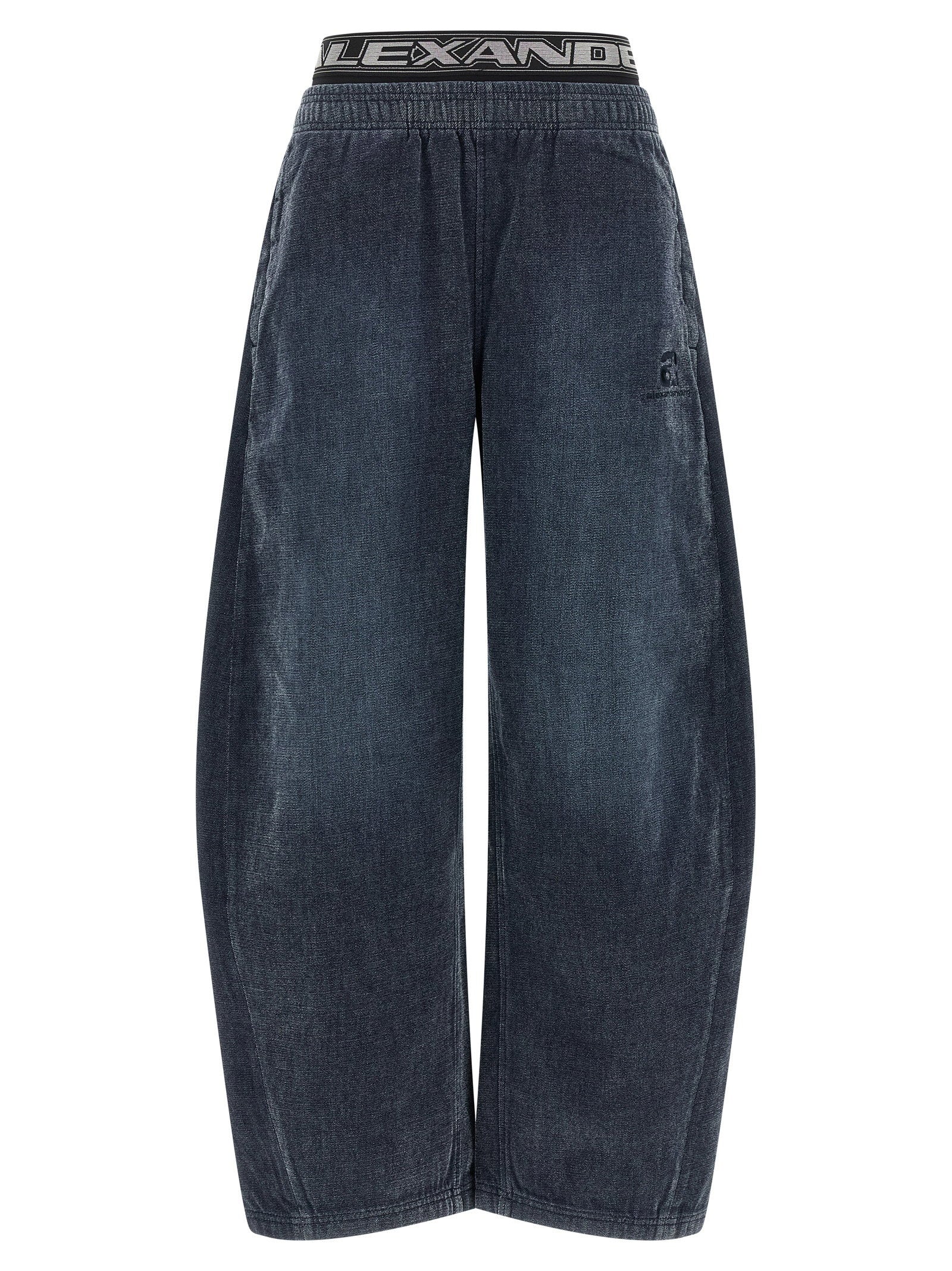 Alexander Wang Denim Pants With Elastic Waistband