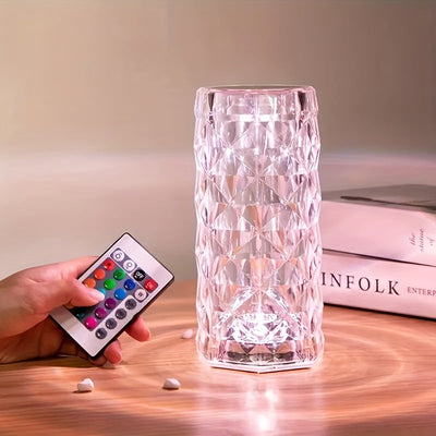 Rose Crystal Table Night Light