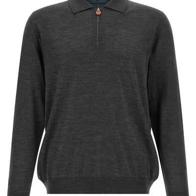 Kiton Wool Polo Shirt 14 Microns
