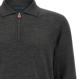 Kiton Wool Polo Shirt 14 Microns