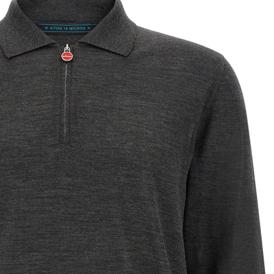 Kiton Wool Polo Shirt 14 Microns