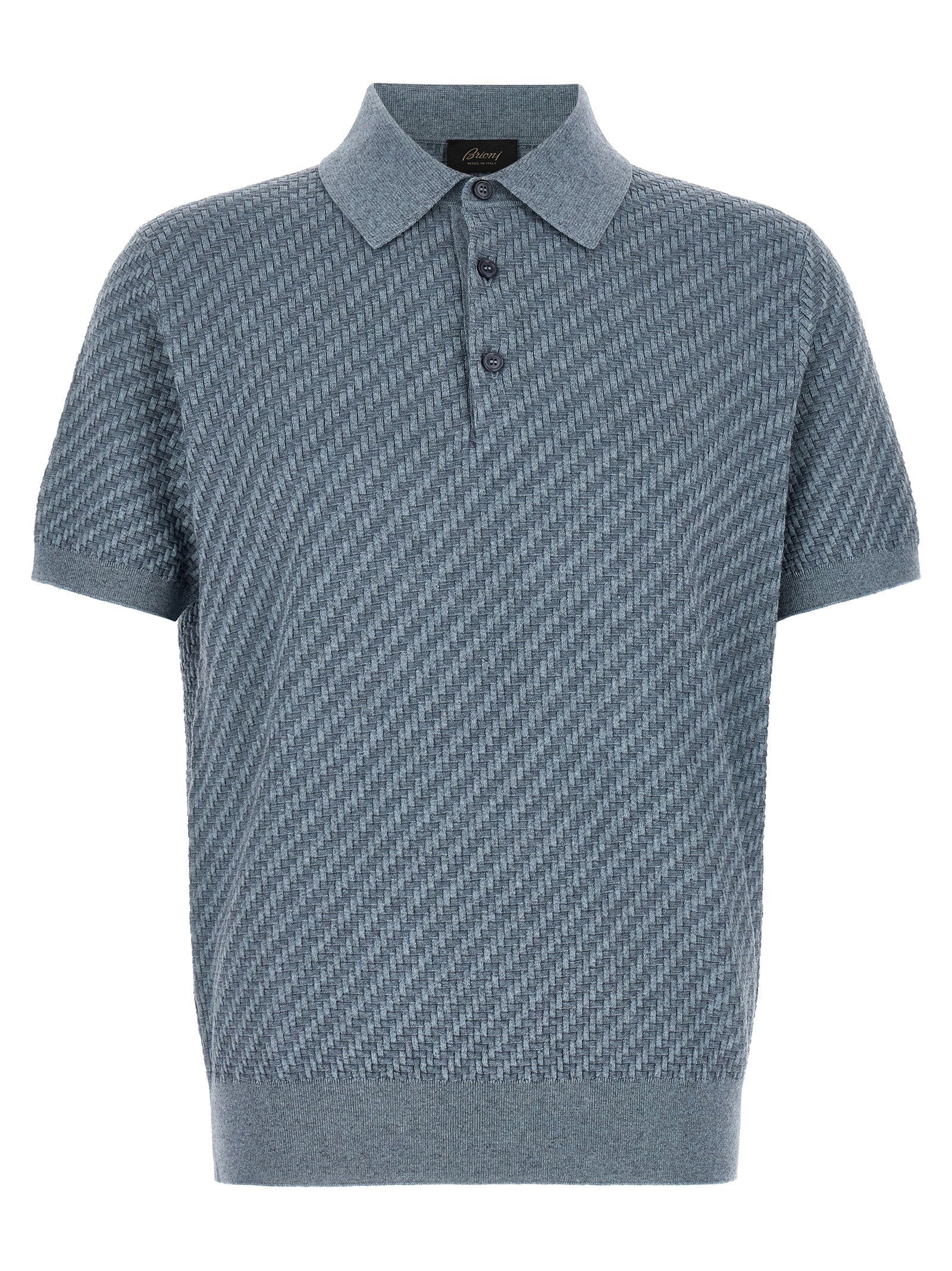 Brioni Trama Weaving Polo
