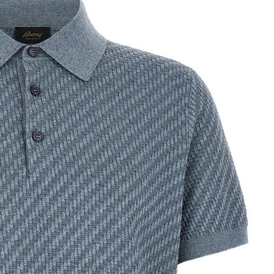 Brioni Trama Weaving Polo
