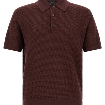 Brioni Trama Weaving Polo