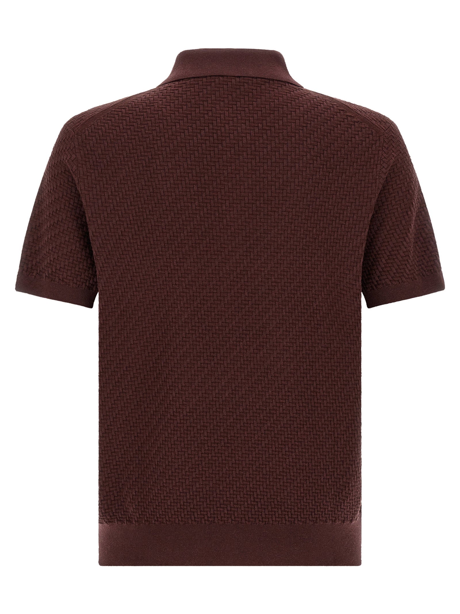 Brioni Trama Weaving Polo