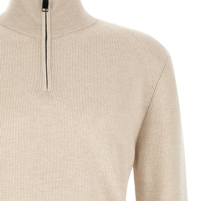 Brioni High Neck Sweater With Zip