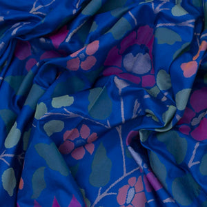 Blue Handwoven Uppada Silk Saree