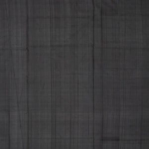 Black Handloom Uppada Silk Saree With Annam Motif Buttas-Black