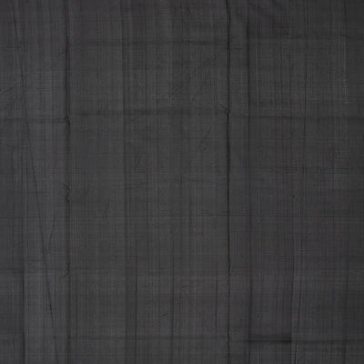 Black Handloom Uppada Silk Saree With Annam Motif Buttas-Black