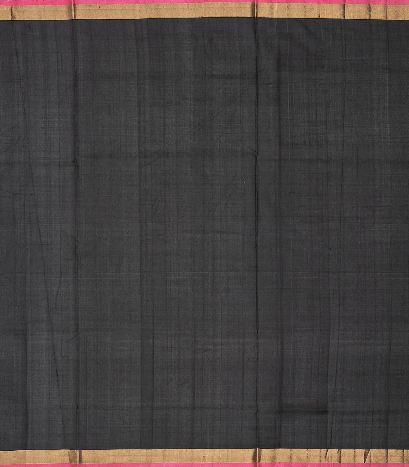 Black Handloom Uppada Silk Saree With Annam Motif Buttas-Black