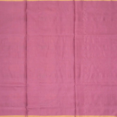 Lilac Handloom Uppada Silk Saree With Meenakari Floral Motifs-Lilac
