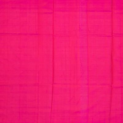 Orange Handloom Uppada Silk Saree With Floral Motif-Orange