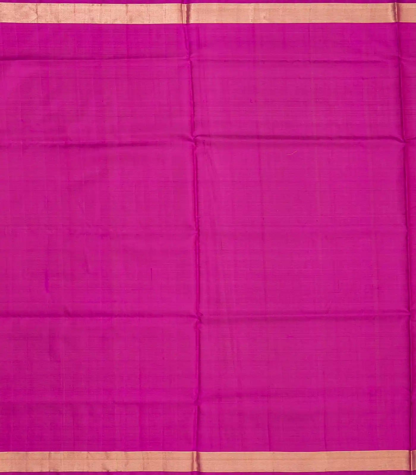 Hot Pink Handloom Uppada Silk Saree With Floral Motif-Hot Pink