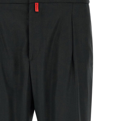Kiton Red Button Pants