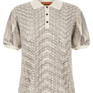 Missoni Zig-zag Knit Polo Shirt