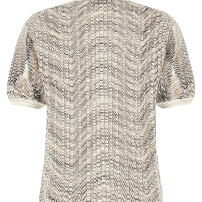 Missoni Zig-zag Knit Polo Shirt
