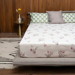 Cotton Bedsheet + AC Blanket Combo Pack - (Combo 13 - Valley Pink + Amsterdam Valley Pink)