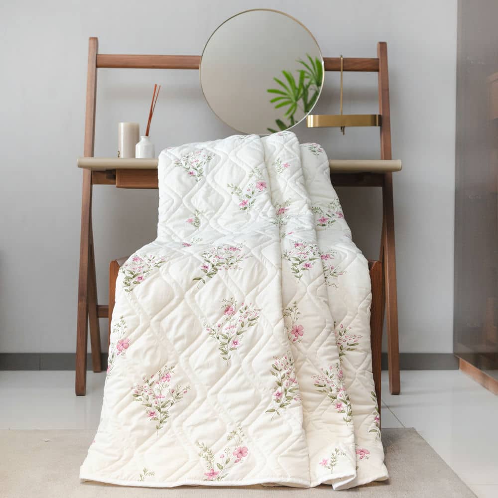 Cotton Bedsheet + AC Blanket Combo Pack - (Combo 13 - Valley Pink + Amsterdam Valley Pink)
