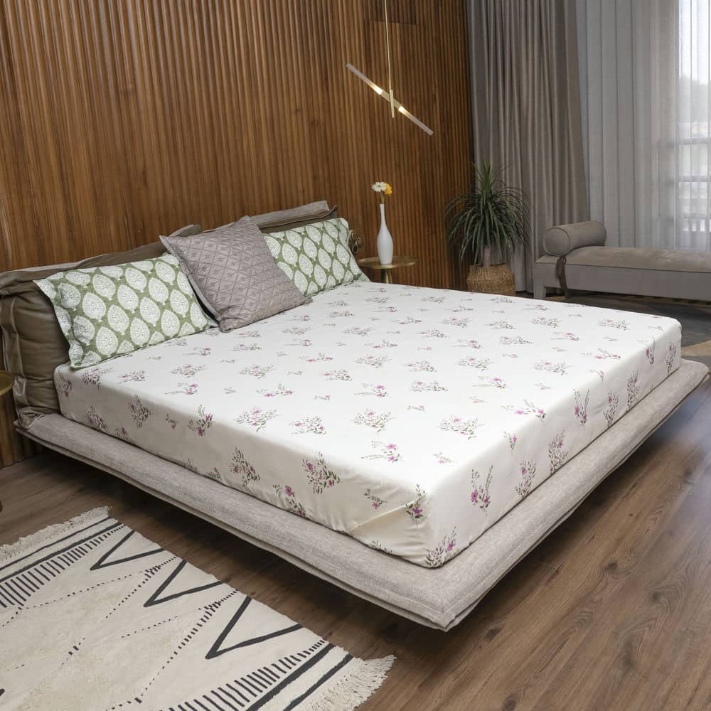 Cotton Bedsheet + AC Blanket Combo Pack - (Combo 13 - Valley Pink + Amsterdam Valley Pink)