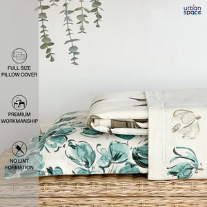 Fitted King Size Cotton Bedsheet - Majestic Green