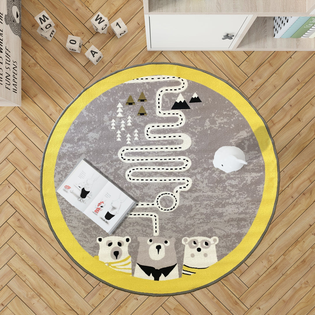 3D Digital Printed Carpet, Rugs for Living Room , Bedroom , Rug with Anti Slip Backing - DR1024