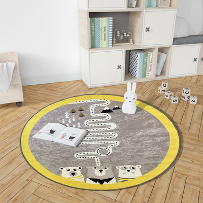 3D Digital Printed Carpet, Rugs for Living Room , Bedroom , Rug with Anti Slip Backing - DR1024