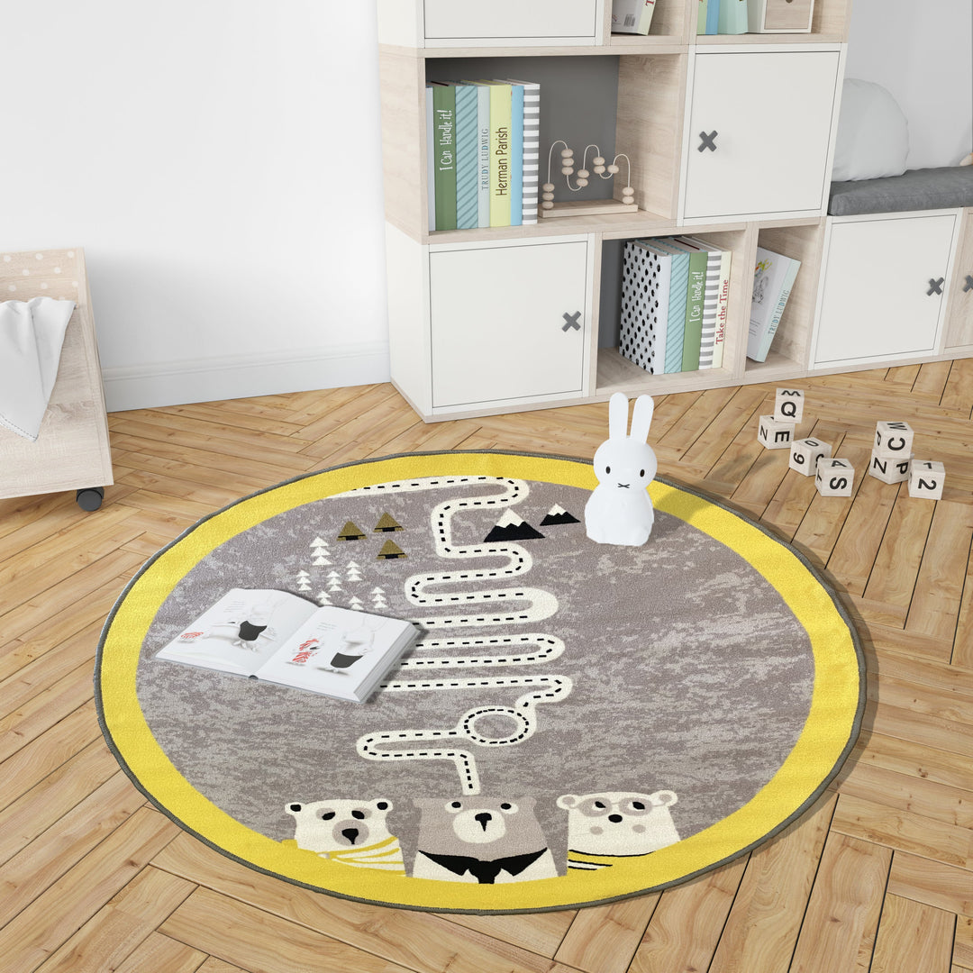 3D Digital Printed Carpet, Rugs for Living Room , Bedroom , Rug with Anti Slip Backing - DR1024