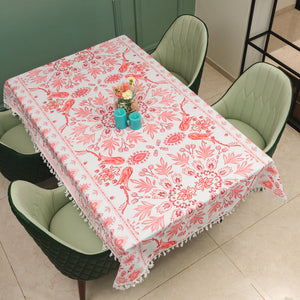 Sicilia : Anti Skid & Water resistant Linen textured Premium table cover for dining table - Rhythm