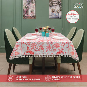 Sicilia : Anti Skid & Water resistant Linen textured Premium table cover for dining table - Rhythm